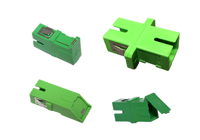Adaptador SC com tampa protetora (SHUTTER)